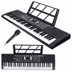 KEYBOARD DLA DZIECI 61 KLAWISZY FUNKCJA NAGRYWANIA ORGANY UTWORY MIKROFON