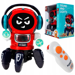 INTERAKTYWNY ROBOT ZDALNIE STEROWANY NA PILOTA RC TAŃCZY ŚPIEWA KULA LED
