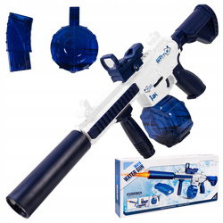 KARABIN NA WODĘ AUTOMATYCZNY PISTOLET DLA DZIECI SIKAWKA 2 MAGAZYNKI LED