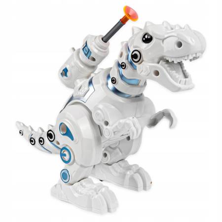 DUŻY DINOZAUR ROBOT TREX CHODZI RYCZY ŚWIECI ZIEJE