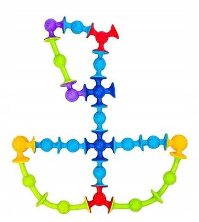 KLOCKI KONSTRUKCYJNE SILIKONOWE PRZYSSAWKI