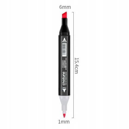 MARKERY ALKOHOLOWE PRO ZESTAW 168 SZT TOUCH +TORBA