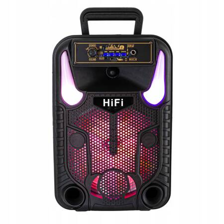 MOCNY PRZENOŚNY GŁOŚNIK BOOMBOX BLUETOOTH USB SD AUX RADIO MIKROFON KARAOKE