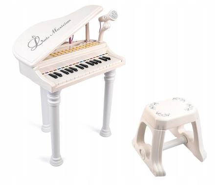 PIANINO DLA DZIECI + MIKROFON NAUKA GRY ORGANY LED