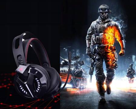 SŁUCHAWKI GAMINGOWE HEADSET GRACZA PC PS4 XBOX LED Combatwing M180PRO