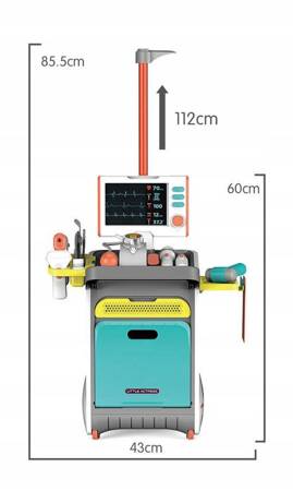 ZESTAW MAŁEGO LEKARZA Doktora STACJA MEDYCZNA PIELĘGNIARKA ZESTAW LEKARSKI