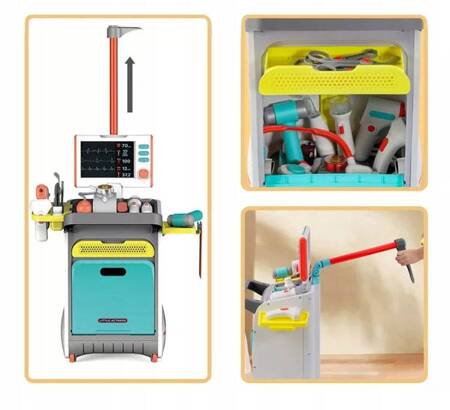 ZESTAW MAŁEGO LEKARZA Doktora STACJA MEDYCZNA PIELĘGNIARKA ZESTAW LEKARSKI